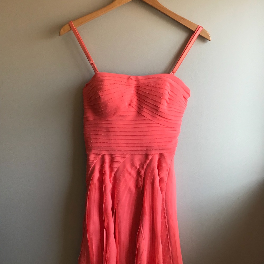bebe coral dress